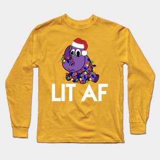 LTO Lit AF Twitch Logo Design Long Sleeve T-Shirt